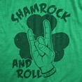 thumbnail image 2 of Womens Funny T Shirt Shamrock and Roll St Patricks Day Graphic Tee for Ladies Womens Graphic Tees, 2 of 9