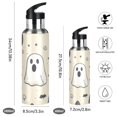 thumbnail image 2 of Yayeee 33oz Insulated Water Bottle Double Wall Stainless Steel with Flip Straw Lid, Halloween Black Pumpkins, 2 of 7