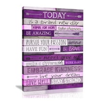 LAMIRO Inspirational Wall Art With Office Wall Decor For Bedroom Teen Girl Wall Pictures For Living Room Wall Decor For Bedroom Word Artwork For Home Walls Teenage Girl Room Decor 12x16