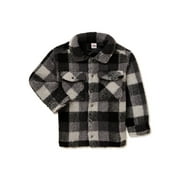 Wonder Nation Boys Faux Sherpa Trucker Jacket, Sizes 4-18