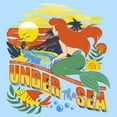 thumbnail image 2 of Men's The Little Mermaid Ariel Under the Sea Sunset  Graphic T-Shirt, 2 of 4