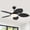Black, variant on Phorus 44″ Tropical Palm Leaf Ceiling Fan with LED Light, Quiet Reversible DC Motor, Remote & App Control, Dimmable – Indoor & Covered Outdoor Patio
