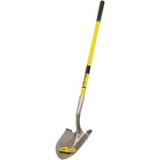 Truper 31198 Tru Pro Round Point Shovel, Fiberglass Handle, 10 x 48