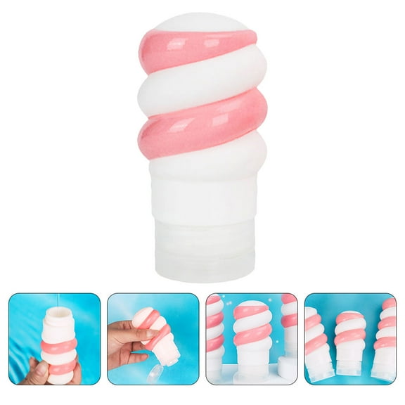 HEMOTON Travel Size Bottle Toiletries Container Empty Bottle for Lotion Shampoo Silicone Bottle(50ml)