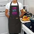 thumbnail image 3 of 2 Pack Adjustable Bib Apron with Pockets - Stylish Black Apron Featuring American Flag & Star Pattern Sunglasses Design - Perfect for Cooking, 3 of 5
