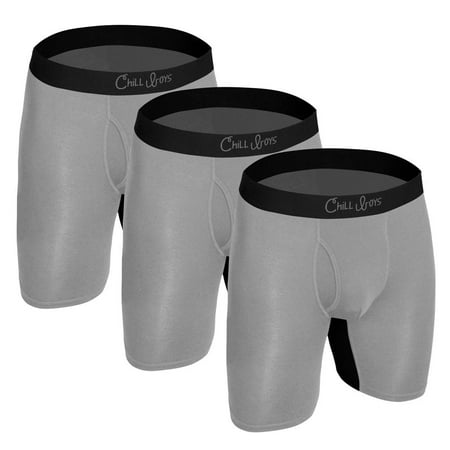 

Soft Bamboo Boxer Briefs with Anti-Chafing Glide Zone
