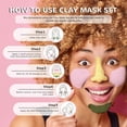 thumbnail image 6 of ANAiRUi Turmeric Vitamin C, Rose, Avocado Green Tea Mud Mask Set, 3 Pcs, Deep Cleansing, Dark Spot Purify Pores, SPA Mask, 6 of 10