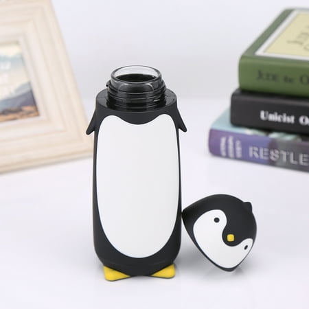 

Water Bottle Travel Cup Travel Mug Portable Water Bottle 300ML Portable Cute Glass Water Bottle Double Layer Mug Travel Cup Black