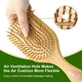 thumbnail image 2 of AllWays Plaza Bamboo Hair Brush for Hair Growth, Wooden Brush with Natural Bamboo Bristles, Wooden Hairbrush Scalp Massage & Detangling for Women Men & Kids, All Hair Types, Ergonomic Handle, 2 of 14