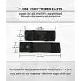 thumbnail image 3 of KUNINDOME Combination of Pants Waist Extenders and Maternity Shirts Extenders, Seamless Maternity Belly Band, 3 of 6