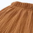 thumbnail image 4 of Toddler Boys Girls Double Layer Cotton Trousers Thin Style Bloomers Anti-Mosquito Pants Solid Color Elastic Trousers 1-6Y, 4 of 6