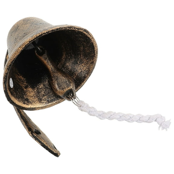 OUNONA Outdoor Bell Indoor Dinner Wall Mounted Door Bell Cast Iron Bell Wall Mounting Bell