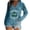 Blue, variant on Wang6 Womens Long Sleeve St Patricks Day V Neck T-Shirt Plus Size Shamrock Letter Printed Tops Causal Loose Fit Saint Graphic Tees Shirts Green1 XL