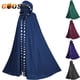 thumbnail image 2 of Capa con capucha gótica Vintage Medieval para hombres y mujeres, capa de Halloween, capa de vampiro, diablo, mago, bata vikinga, vestido de fiesta, disfraz de Cosplay, 2 of 3