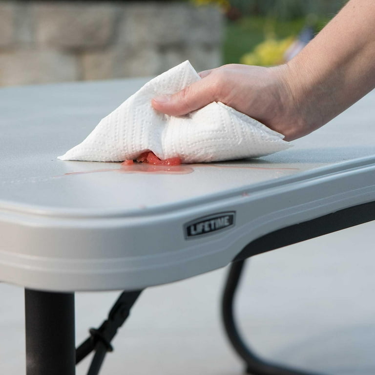 Lifetime 6 ft. Classic Folding Polyethylene Picnic Table, Gray