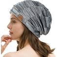 thumbnail image 3 of REDESS Beanie Hat for Men and Women Winter Warm Hats Knit Slouchy Thick Skull Cap-Mix Black, 3 of 5