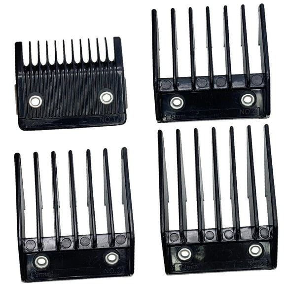 4 peines guía para cortapelos, protectores para cortapelos, peines guía, cortapelos portátil, peine de límite, guías de corte para recortadora de