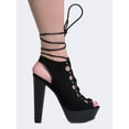 thumbnail image 2 of Breckelle's Betsey-15w - Black Suede 7.5, 2 of 4
