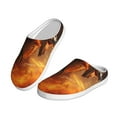 thumbnail image 2 of Lsque Fiery Dragon Of Chaos Pattern Womens Comfort Cotton on Scuff With Memory Foam and Anti-skid Sole Slipper-37/38, 2 of 7