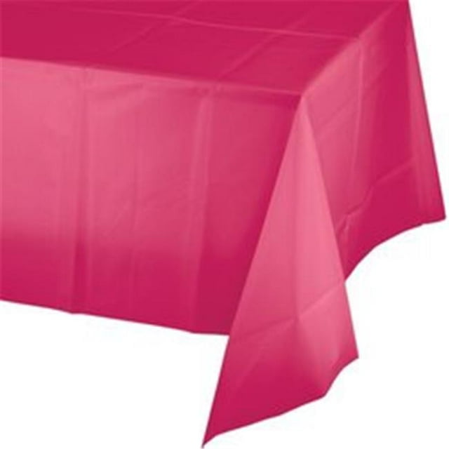 CPC B54108M 54 x 108 Po Jetable Vinyl Magenta Housse de Table&44; Cas de 24