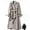Beige, variant on Women's Long sleeved Double Breasted Long Trench Coat Windproof Classic Lapel Slim Overcoat with Belt Black