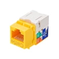 thumbnail image 2 of MP Cat5E  Punch Down Keystone Jack - Yellow, 2 of 6