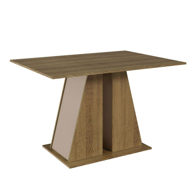 Mesa De Comedor Rectangular Madesa 5383 Marrón/Crema
