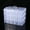 Transparent, variant on 3 Tiers Transparent Plastic Makeup Organizer Jewelry Storage Box Removable Storage Case Toys Organizer Finishing Box