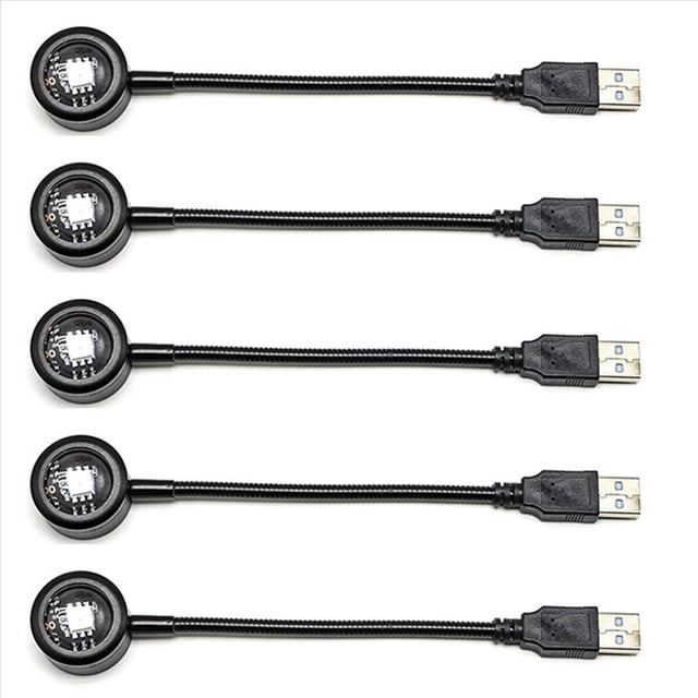 5X LáMpara LED USB para Puesta de Sol, Proyector de Luz , DecoracióN de Fiesta de CumpleañOs, Luz de PortáTil para Dormitorio, Puesta de Sol