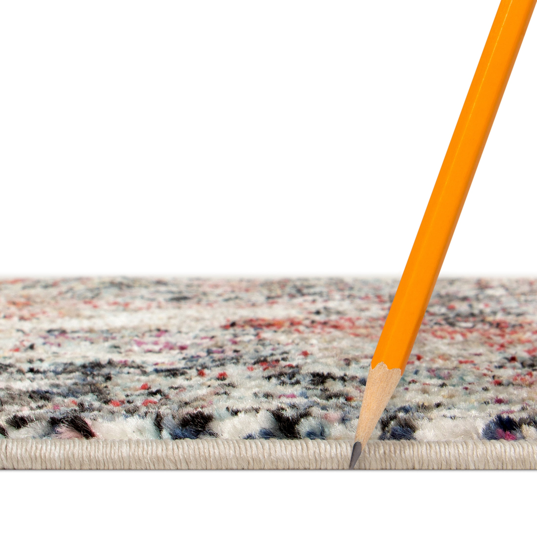 Mainstays Modern Morgana Multi-Color 5' x 7' Woven Olefin Area Rug with Frieze Accents