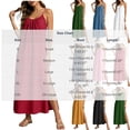 thumbnail image 3 of LEAVINGSUO Summer Dresses For Women Plus Size Fashion Casual Skirt Comfortable Sleeveless Round Neck Solid Dress Green XXL, 3 of 7