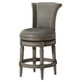 thumbnail image 1 of Maven Lane Pullman Counter Stool in Reclaimed Oak Finish w/ Ronan Stone Vegan Leather, 1 of 6