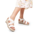 thumbnail image 6 of DREAM PAIRS Womens Platform Espadrilles Wedge Sandals, Slip on Elastic Ankle Strap Sandals for Women Casual Dressy Summer, 6 of 6