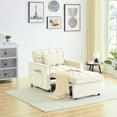 thumbnail image 2 of Sofa Bed Couch 3 in 1 Convertible, Single Sofa Chair with Adjustable Back, Recliner Chair Suitable for Small Spaces, 2 of 9