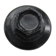 thumbnail image 3 of Metal Roofing Screws: (250) 10 x 1 Black Galvanized Hex Head Mini Driller Sheet Metal Roof Screw. Self Starting Metal to Wood siding Screws. EPDM Washer., 3 of 4