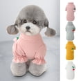 thumbnail image 2 of Pet Puppy Pullover Skin-Friendly, Warm Short Sleeve Shirt with Solid Color Dress-Up for Small Dogs, 2 of 8