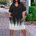thumbnail image 2 of EQWLJWE Robes d'Été pour Femmes 2023 Robe Décontractée Aguichant pour Femme Mode d'Été Col en V Manches Courtes Ample Imprimée Grande Taille, 2 of 5
