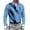 Blue, variant on Men's Shirt Long Sleeve Quarter Button Lapel Collar Print Pullover Loungewear Pink-1 M