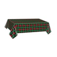 thumbnail image 3 of jifeng Christmas Disposable Tablecloth Holiday Waterproof Rectangle Table Protector 1PC Small Plaid, 3 of 9