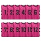 thumbnail image 1 of 12 PCS Adults Soccer Pinnies Quick Drying Football Team Jerseys Youth Sports Scrimmage Soccer Team Training Numbered Bibs Practice Sports Vest, 1 of 5