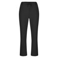 thumbnail image 5 of Men's Casual Solid Linen Loose Fit Pants, Joggers, Trousers, Elastic Waist Drawstring, Breathable Lightweight Stretchy, Beach Vacation, Summer Essentials | JASKFLY,Black L, 5 of 8