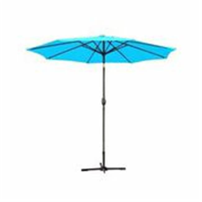 Jeco Ubp95 Ubf96 9 Ft Aluminum Patio Market Umbrella Tilt With Crank Turquoise Fabric Grey Pole Walmart Canada