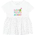 thumbnail image 3 of Inktastic Happy Birthday Mommy Party Girls Baby Dress, 3 of 5