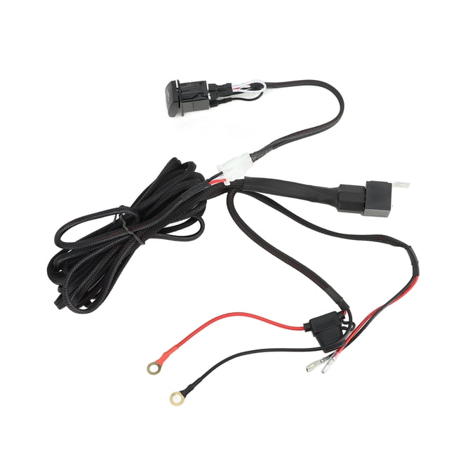 Arnés de cableado para foco LED, arnés de cableado para luz de trabajo LED de 12 V, arnés de cableado para luz de trabajo ATV, arnés de cableado para barra de luz LED Logre más