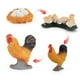 thumbnail image 5 of Modelo de pollo de juguete Yotijar 4 de pollo realistas para herramientas de aprendizaje y gallo, 5 of 6