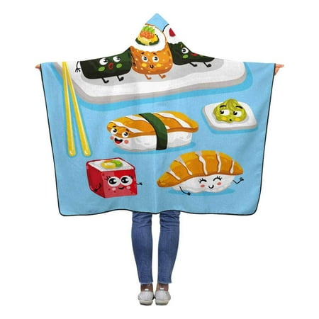 Amazon.com: Cat Mermaid and Sushi Cartoon Baby Swaddle ...