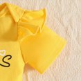 thumbnail image 3 of kaprioy Toddler Baby Girls Summer Outfits 0 3 6 9 12 18 Months Letter Print mommy's little girl Ruffle Romper + Heart Bowknot Short + Headband Set Girl Clothes, 3 of 8