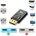 thumbnail image 4 of HUGFEGWE 2 Pcs 4K DisplayPort to HDMI-Compatible Adapter Converter Display Port DP to HDMI-Compatible HD TV Cable Adapter Video Audio PC Laptop (Color : DP to HDMI 4K) CJB91-87138, 4 of 5