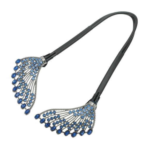 Unique Bargains 1 Pc Fashion Wings Hair Clips for Home Black Blue