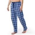 thumbnail image 4 of Pantalón de pijama tejido Fruit of the Loom para hombre, a cuadros, azul marino, 4 of 5